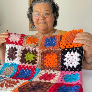 Bolsa de praia de crochê