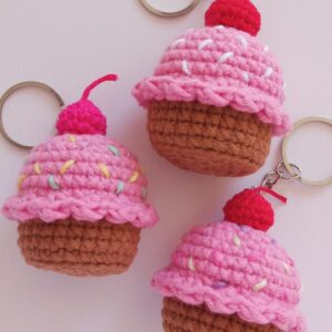 Cupcake de crochê