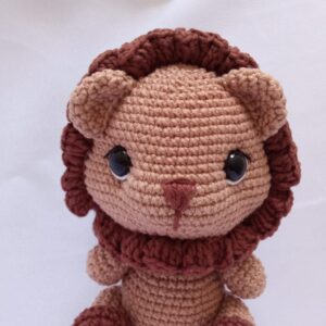 Leão de crochê